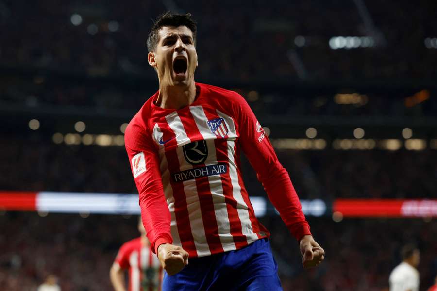Morata não esconde felicidade no Atlético de Madrid de Simeone