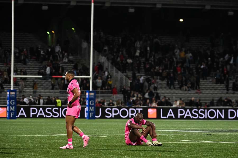 Les joueurs du Stade français après la défaite dimanche.