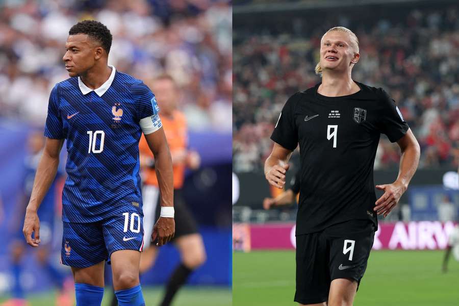 Mbappé e Haaland em confronto de goleadores no Mundial