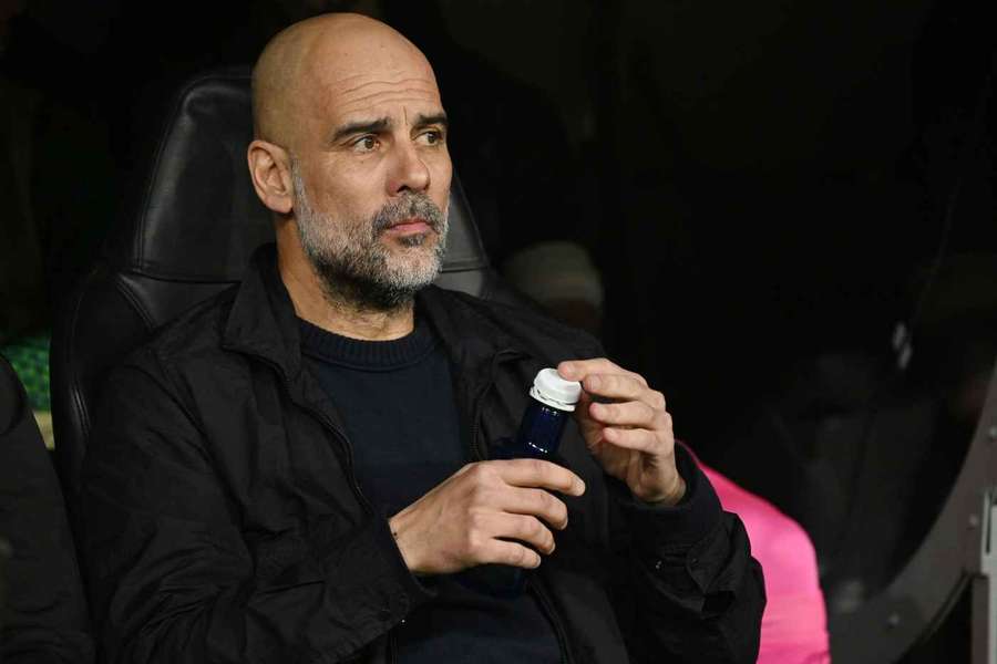 Pep Guardiola an der Seitenlinie während des Hinspiels im Bernabeu. Pep Guardiola an der Seitenlinie während des Hinspiels im Bernabeu.