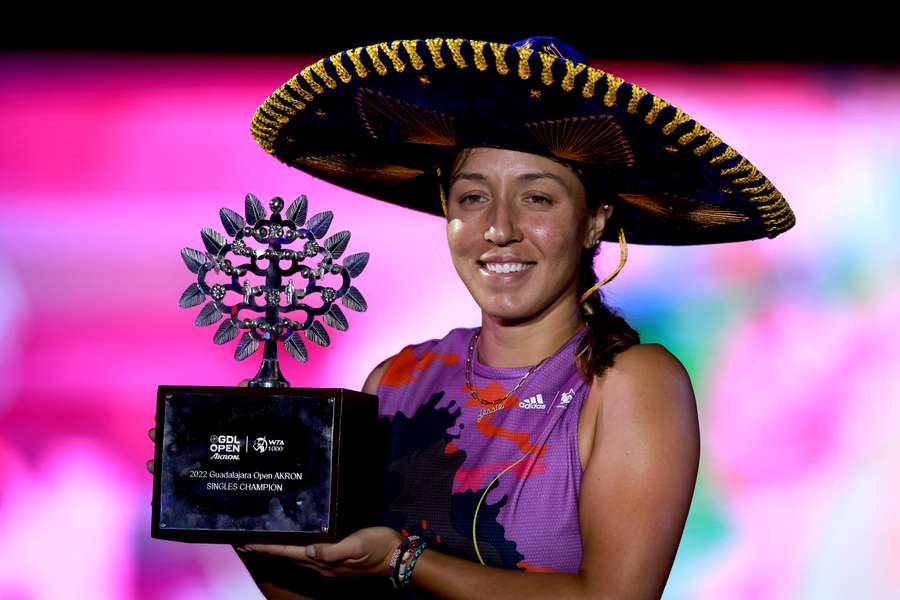 Jessica Pegula col trofeo di Guadalajara
