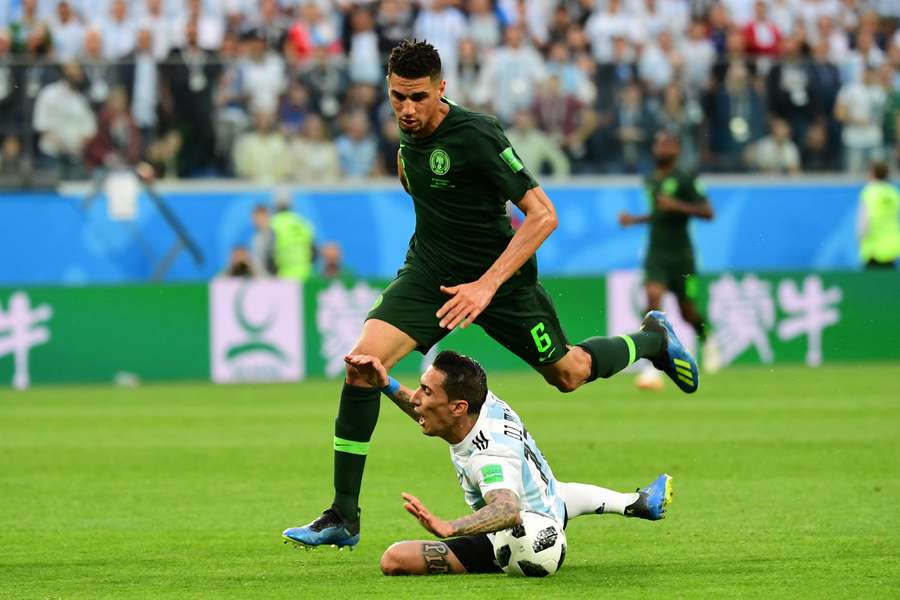 Balogun in action for Nigeria at the 2018 World Cup
