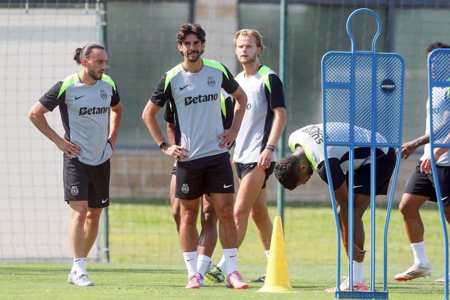 Trincão no treino desta manhã