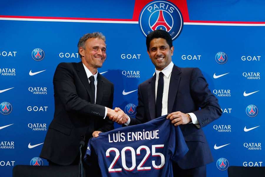 Luis Enrique joins PSG on a two-year contract