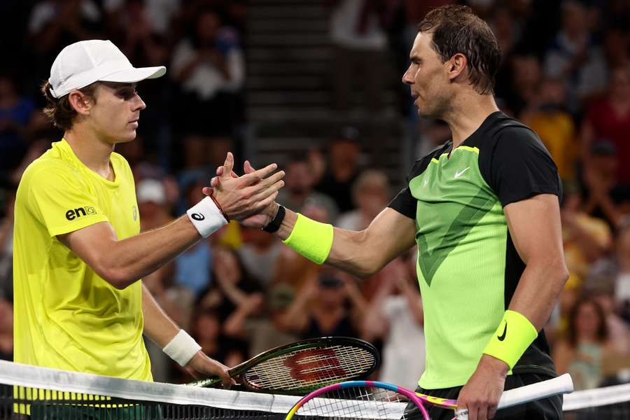 Alex de Minaur și Rafael Nadal