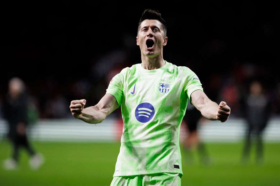 Lewandowski é o artilheiro de LaLiga com 22 gols
