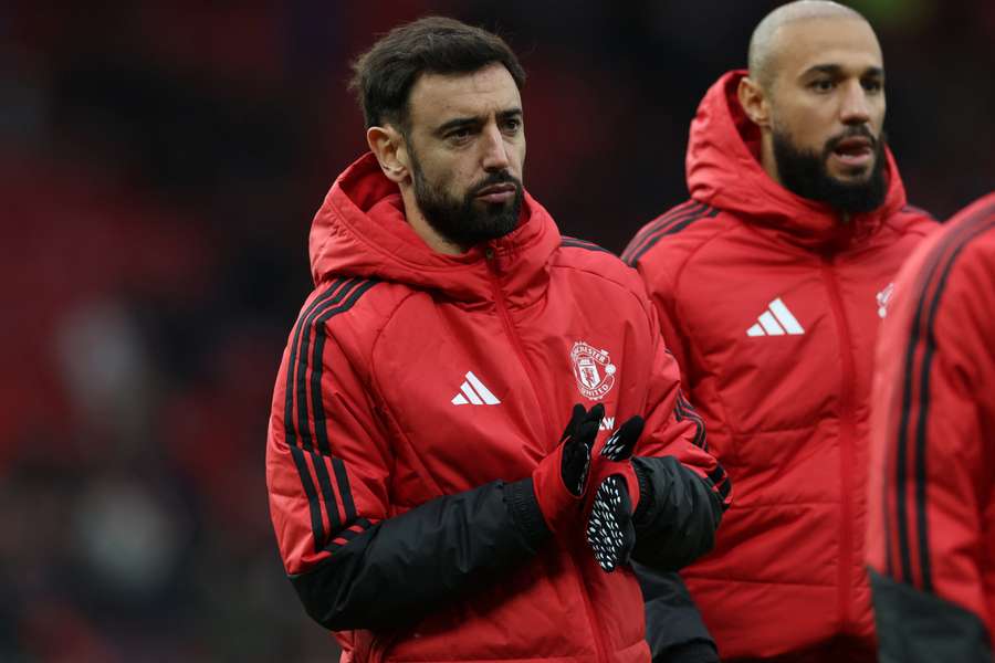 Bruno Fernandes saß im letzten Spiel von Manchester United auf der Ersatzbank Bruno Fernandes saß im letzten Spiel von Manchester United auf der Ersatzbank