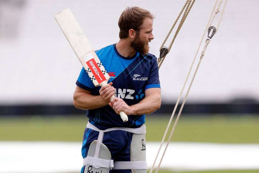 New Zealand's Kane Williamson during practice 