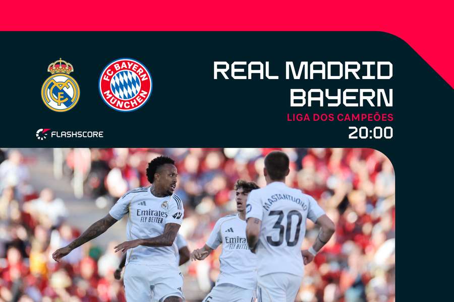 Real Madrid e Bayern Munique medem forças no Bernabéu