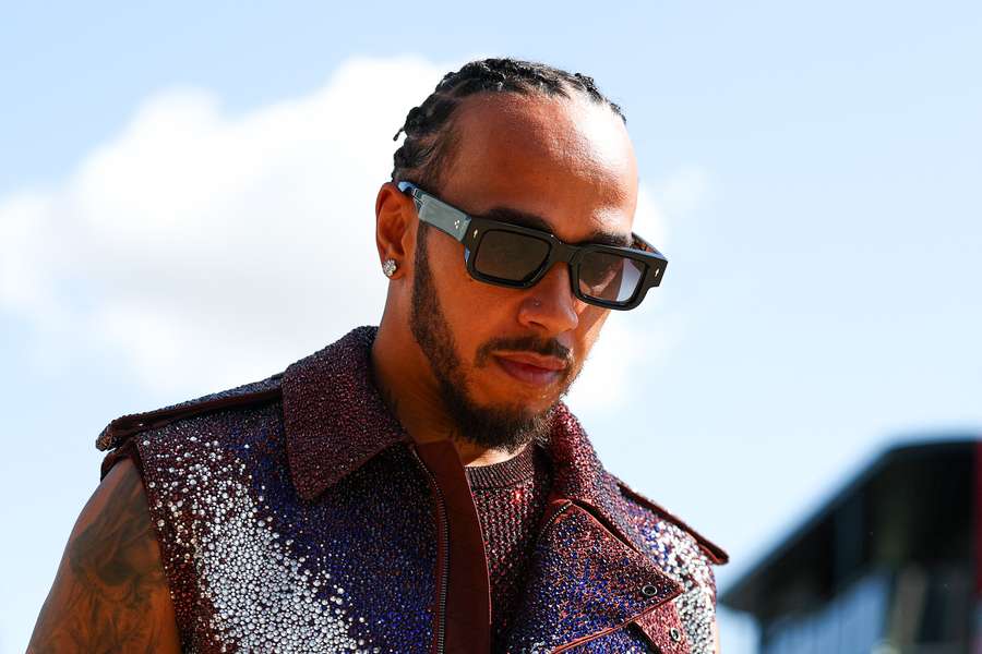 Lewis Hamilton à Silverstone ce jeudi.