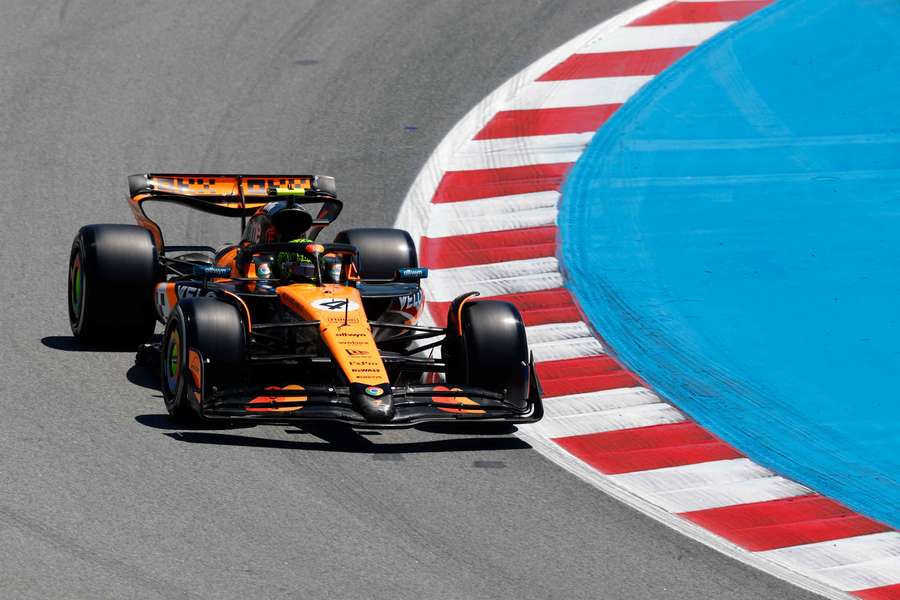 Lando Norris liderou primeiro treino do GP da Espanha