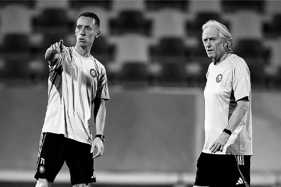 Tiago Oliveira com Jorge Jesus Tiago Oliveira com Jorge Jesus