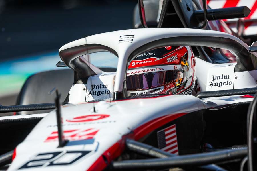 Kevin Magnussen tijdens de GP van Mexico