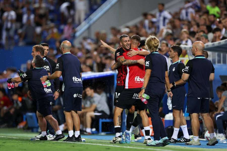 Dani Rodríguez, celebrando su gol ante el Leganés