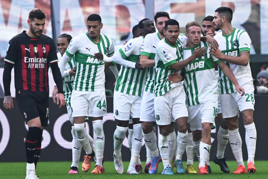 Sassuolo havde rigeligt at fejre på San Siro. Hjemmeholdet knap så meget.