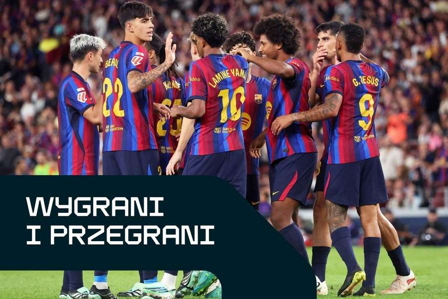 Barcelona wygrała osiem pierwszych meczów sezonu. Barcelona wygrała osiem pierwszych meczów sezonu.