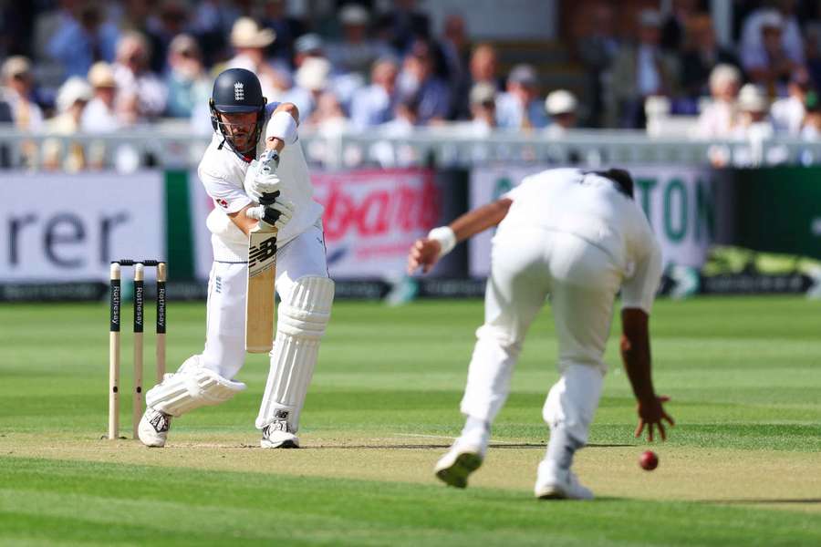England's Josh Tongue in action England's Josh Tongue in action