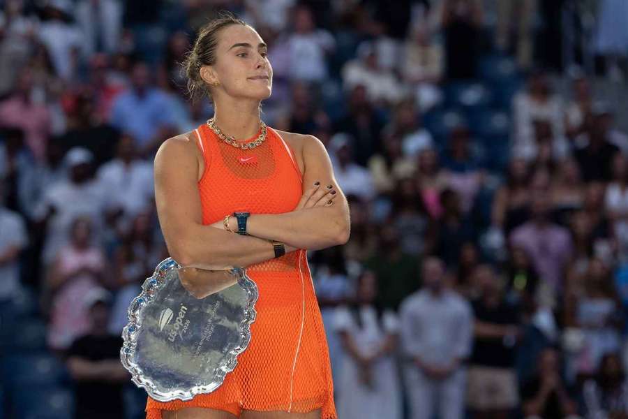 Aryna Sabalenková po finálovém zápase US Open Aryna Sabalenková po finálovém zápase US Open