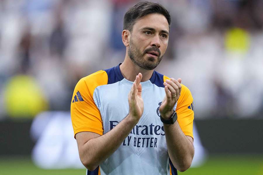 Davide Ancelotti avec le Real Madrid en Liga fin-mai.