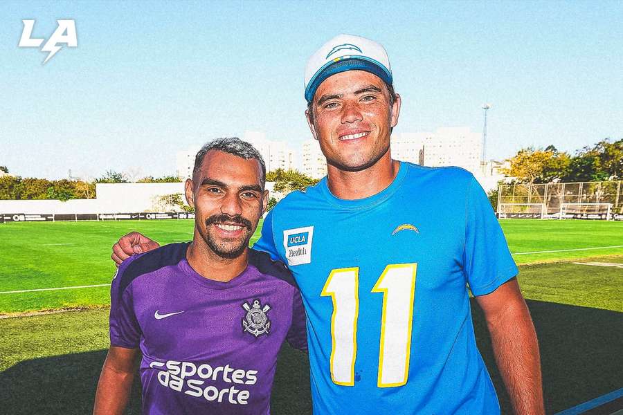 Matheuzinho e o encontro com Cameron Dicker, kicker da NFL 