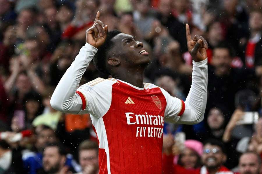 Eddie Nketiah marcou dois golos em três jogos da Premier League esta época