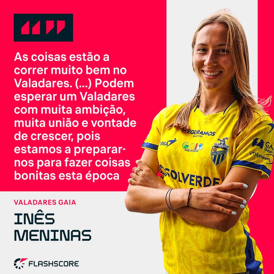Inês Meninas reforça ambição do Valadares Inês Meninas reforça ambição do Valadares