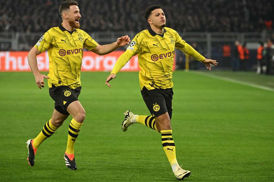 Jadon Sancho scored Dortmund's first goal against PSV on Wednesday night