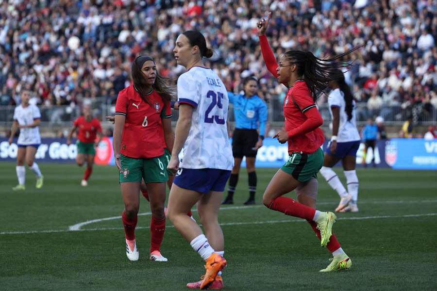 Jéssica Silva marcou golo de Portugal Jéssica Silva marcou golo de Portugal