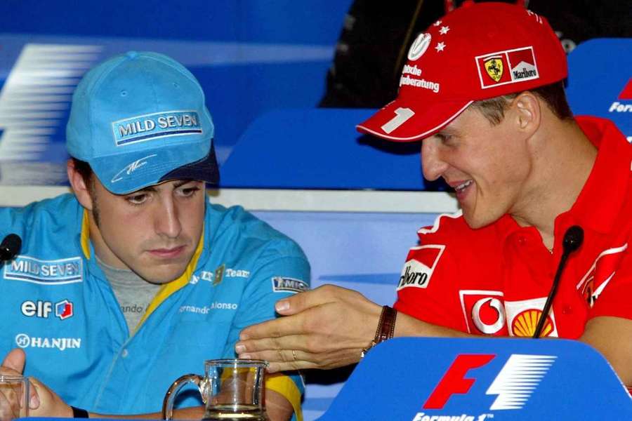 Alonso y Schumacher, en 2003