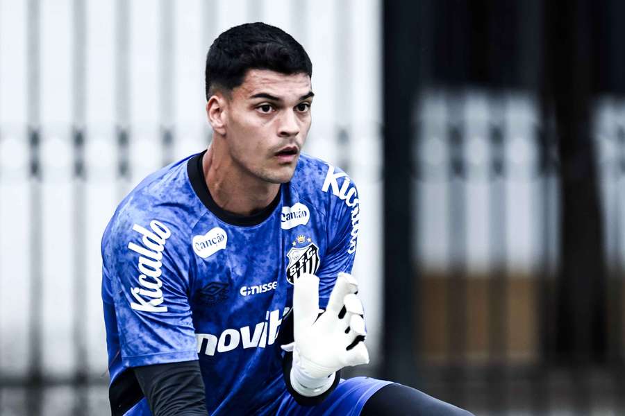 Gabriel Brazão, goleiro do Santos Gabriel Brazão, goleiro do Santos