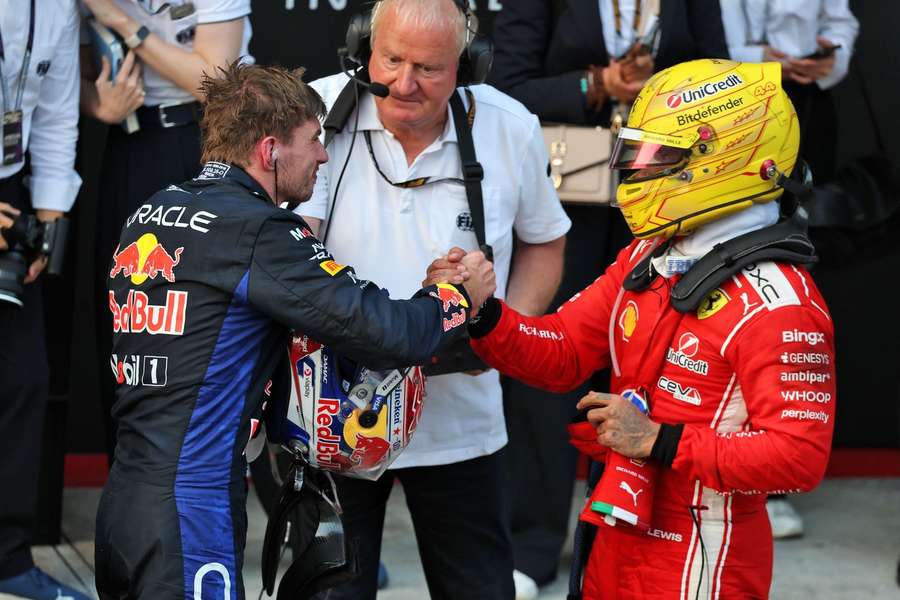 Max Verstappen and Lewis Hamilton Max Verstappen and Lewis Hamilton