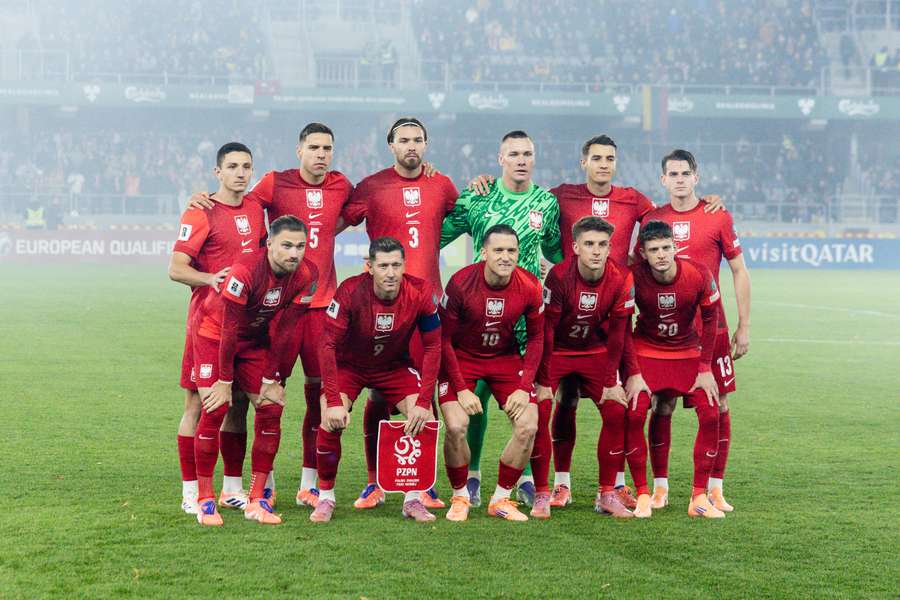 Reprezentacja Polski przed meczem eliminacji do Mistrzostw Świata 2026 Litwa – Polska w Kownie na Litwie 12 października 2025 r.