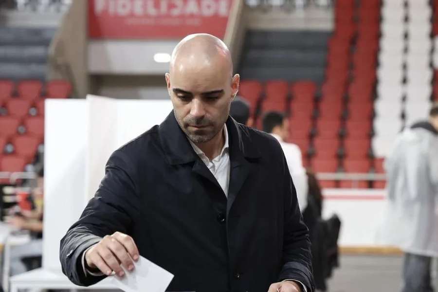 João Diogo Manteigas votou no Estádio da Luz João Diogo Manteigas votou no Estádio da Luz