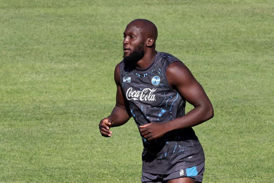 Lukaku in training