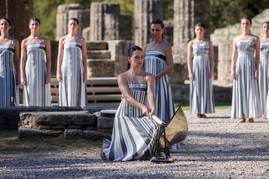 Artistas participam no ensaio da cerimónia 