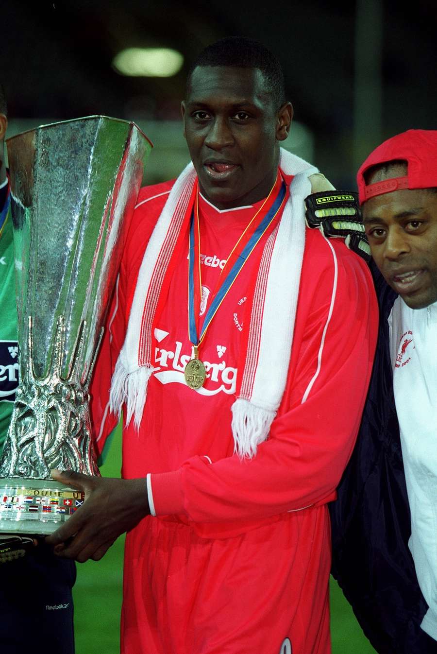 Emile Heskey won met Liverpool de UEFA Cup in 2001