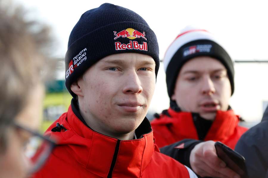 Kalle Rovanpera during an interview