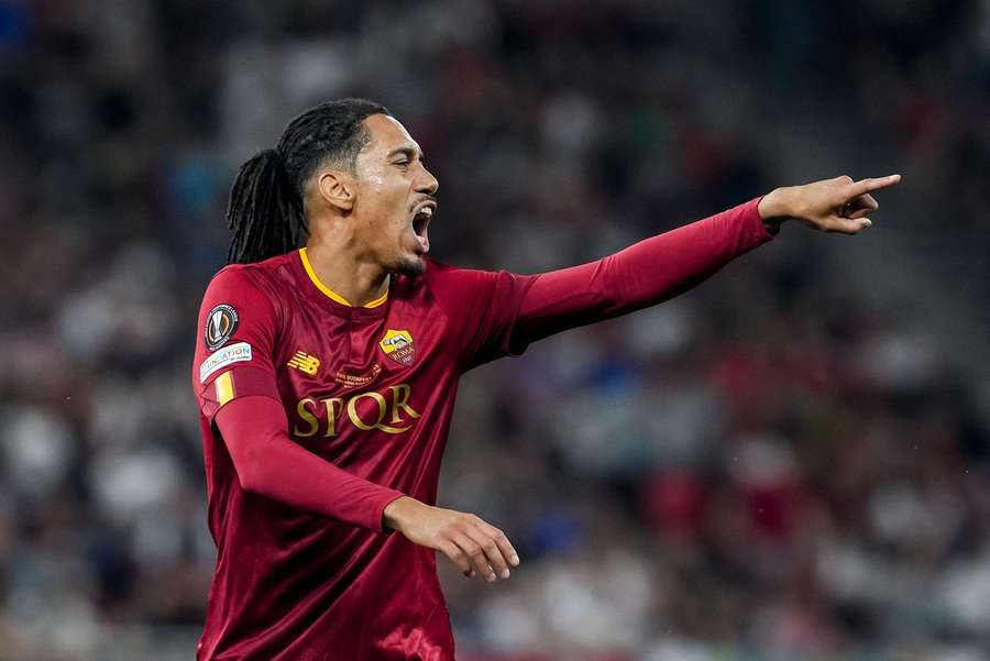 Chris Smalling em ação pela Roma