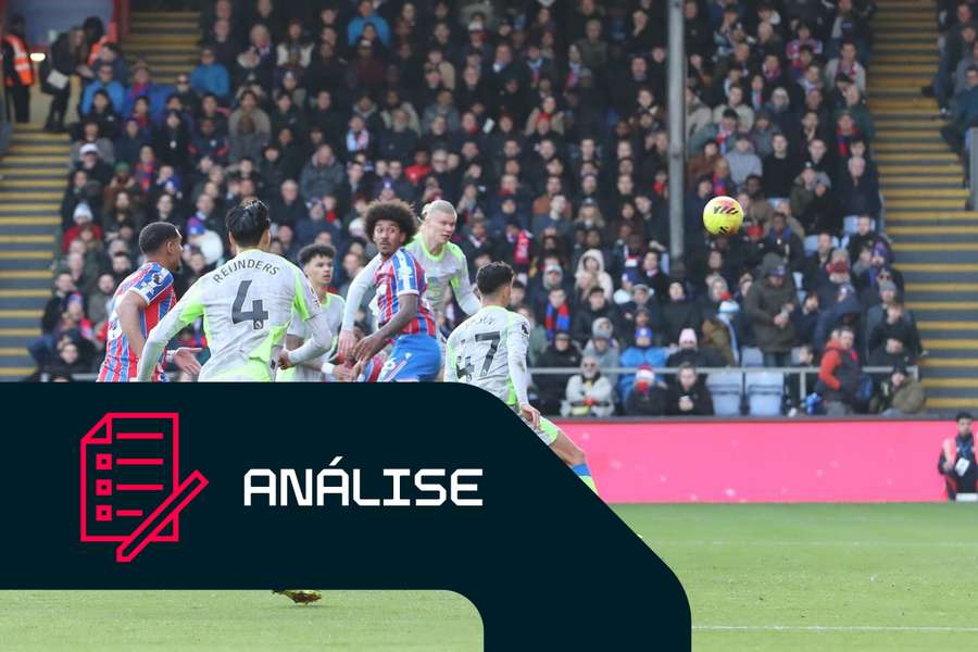 Erling Haaland, do Manchester City, marca frente ao Crystal Palace
Erling Haaland, do Manchester City, marca frente ao Crystal Palace