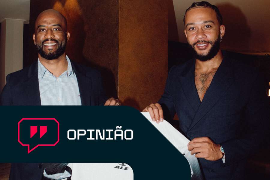 Memphis com o ex-jogador e atual diretor corintiano Fabinho Soldado