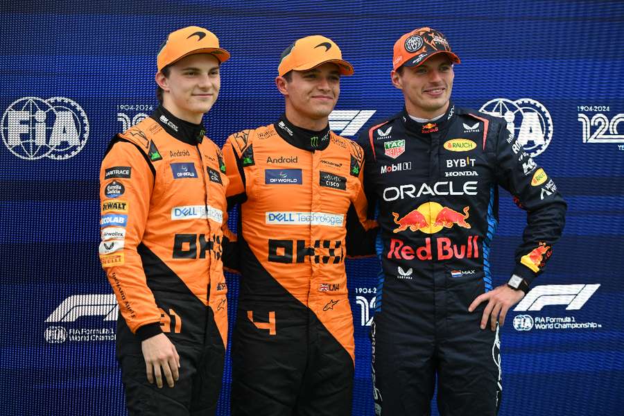 Max Verstappen blev overskygget af McLaren-mændene i kvalifikationen til søndagens ungarske Grand Prix