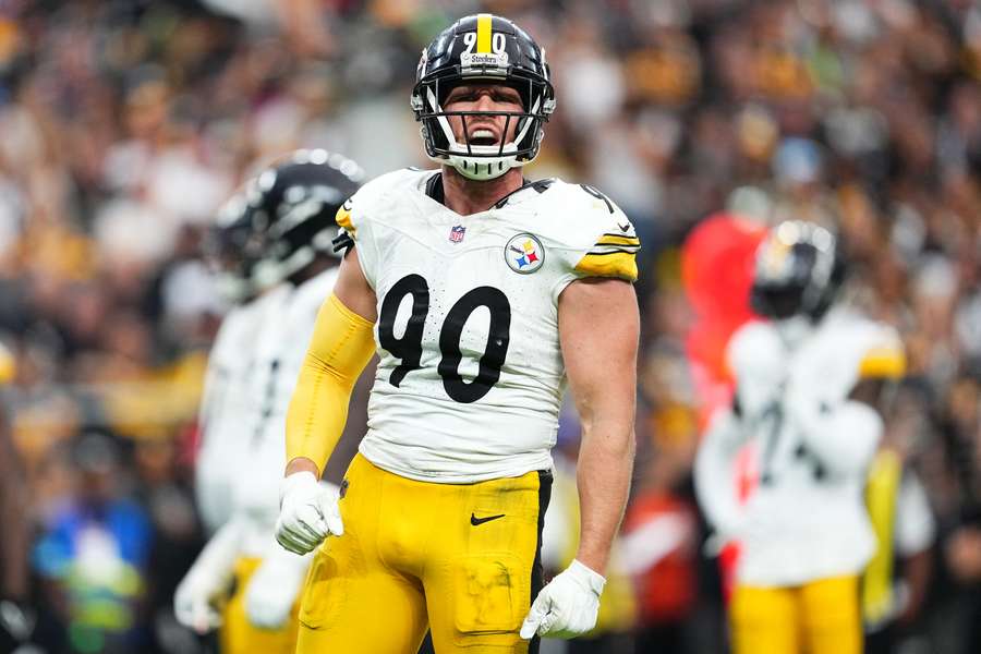 T.J. Watt reacts after a play (2024) T.J. Watt reacts after a play (2024)
