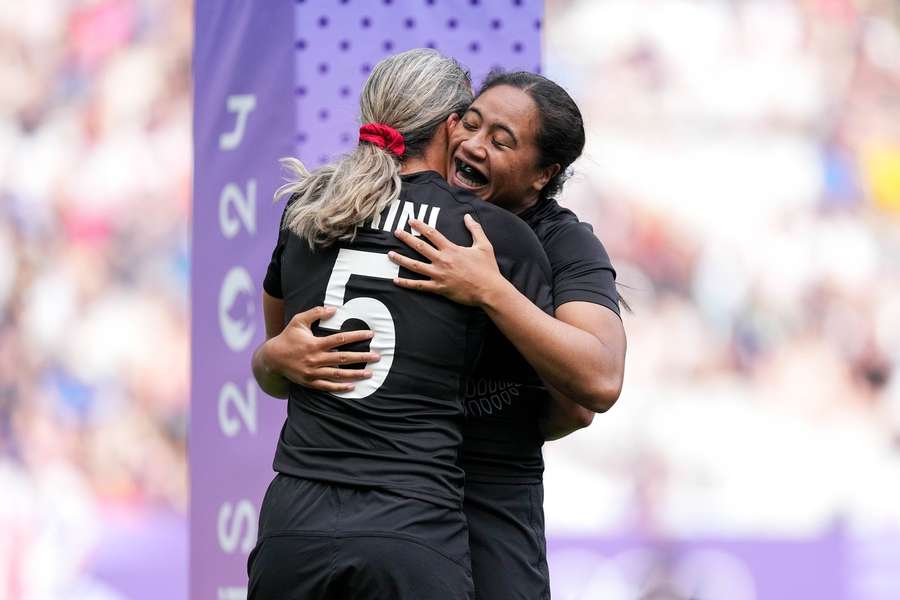 New Zealand players celebrate