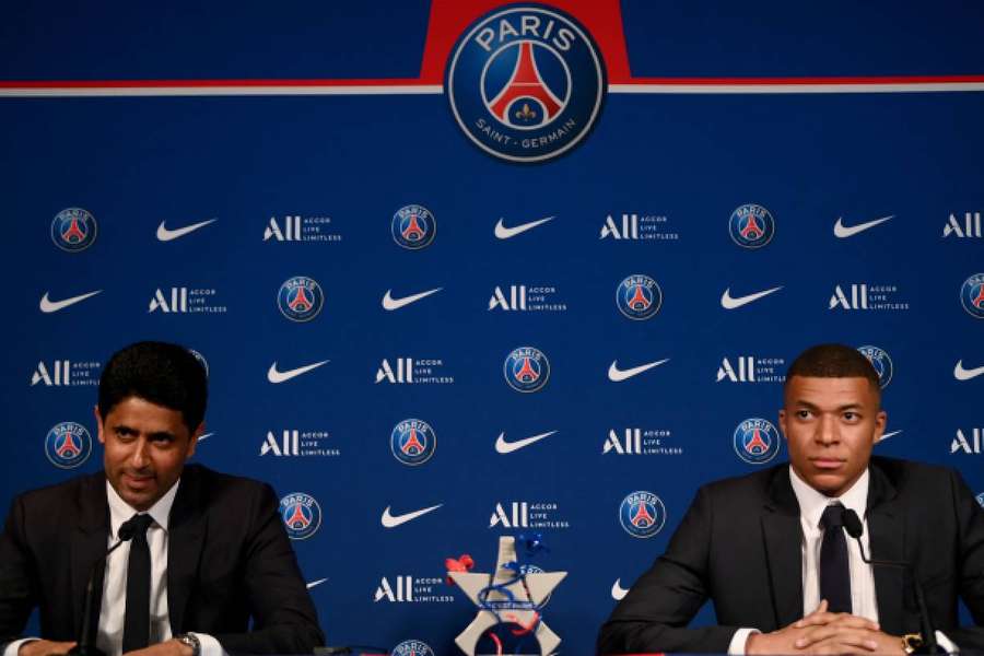 Mbappe și  Al-Khelaifi 