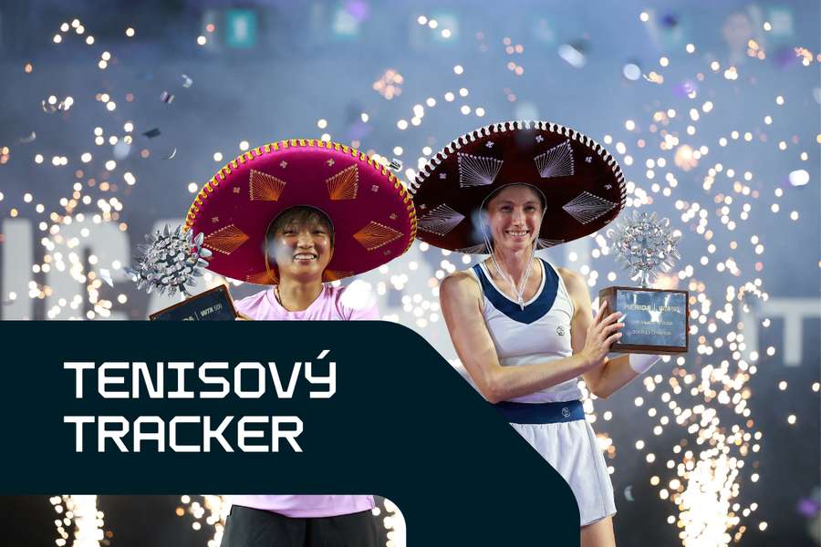 Cristina Bucsaová a Ťiang Sin-jü po triumfe vo štvorhre. Cristina Bucsaová a Ťiang Sin-jü po triumfe vo štvorhre.