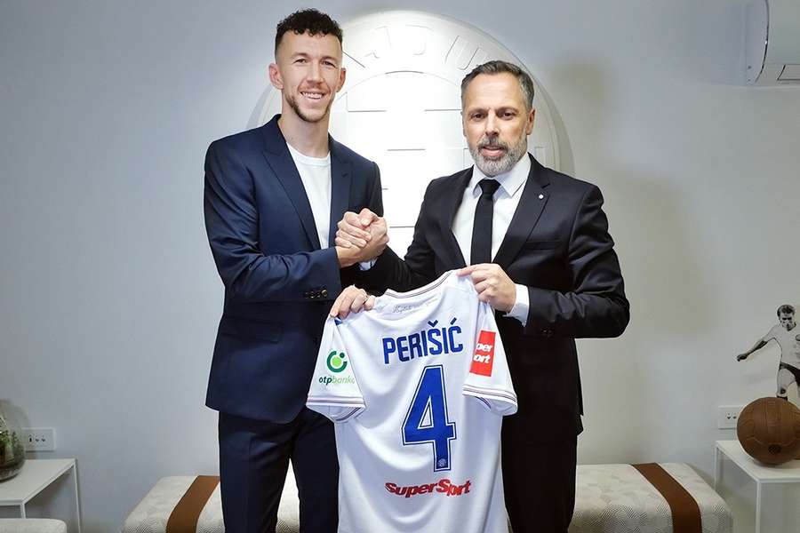 Perisic (l.) returns to Hajduk after almost 18 years