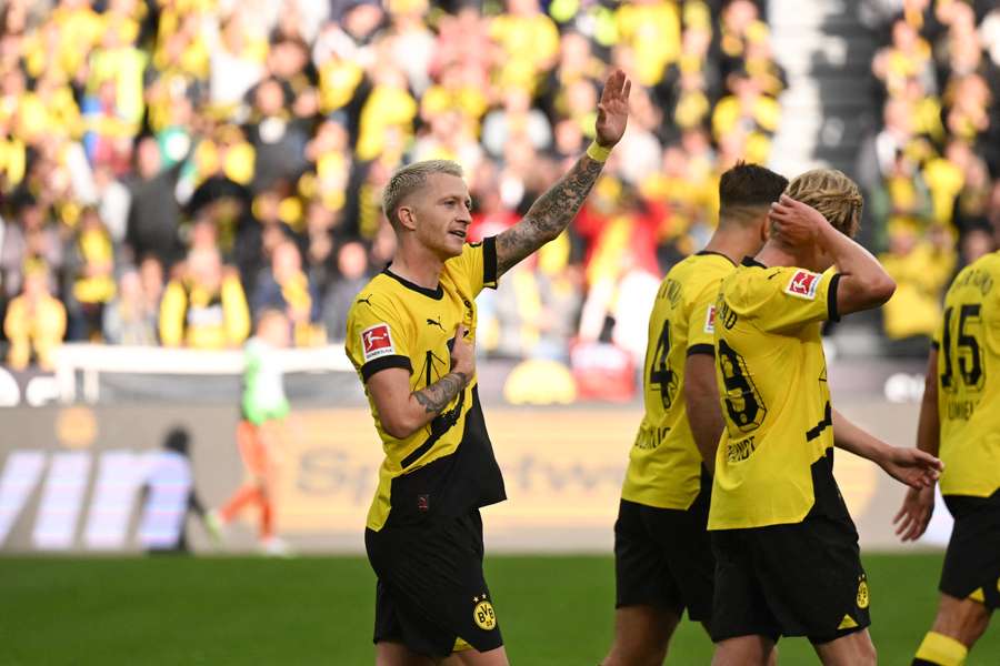 Reus celebrates his winner