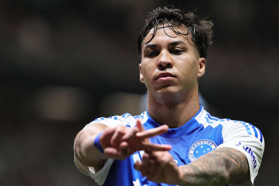 Kaio Jorge celebra un gol con el Cruzeiro Kaio Jorge celebra un gol con el Cruzeiro