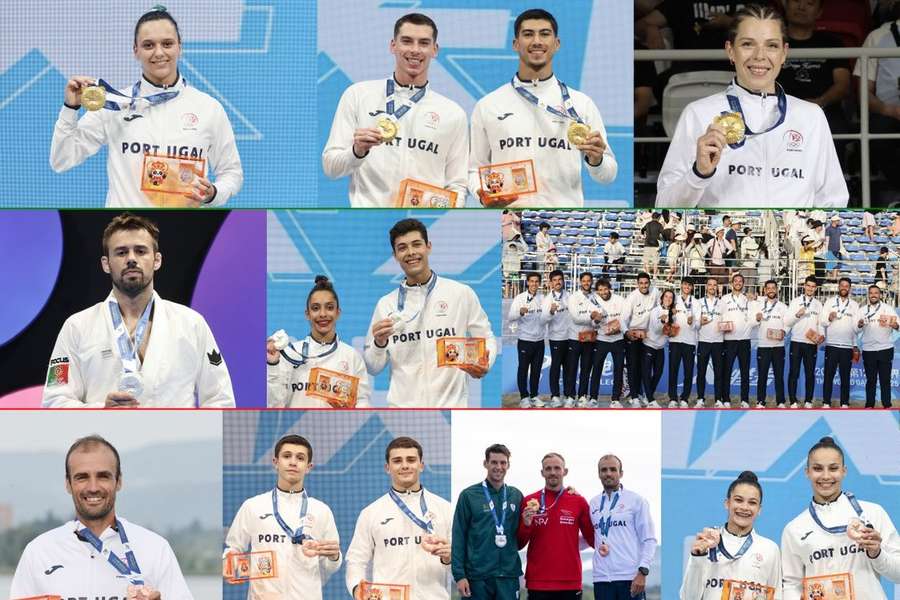 Portugal assegurou dez medalhas na China