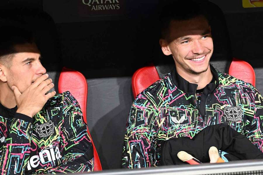 České duo z Leverkusenu – vlevo Patrik Schick, vpravo Matěj Kovář.